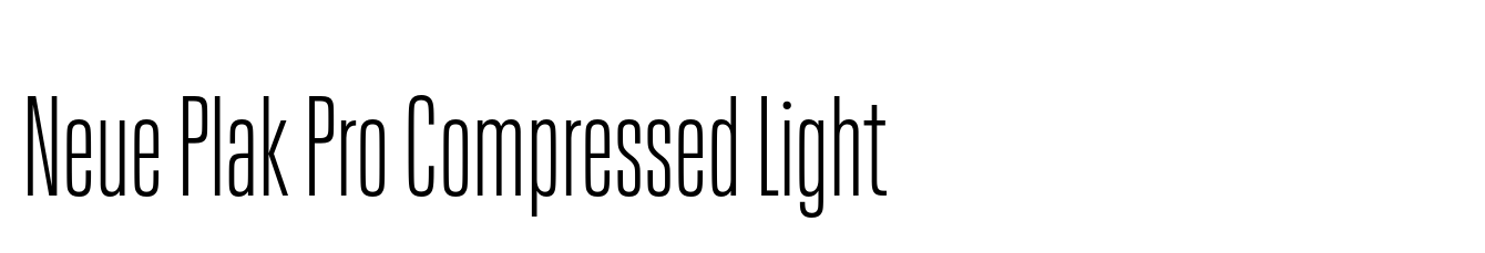 Neue Plak Pro Compressed Light